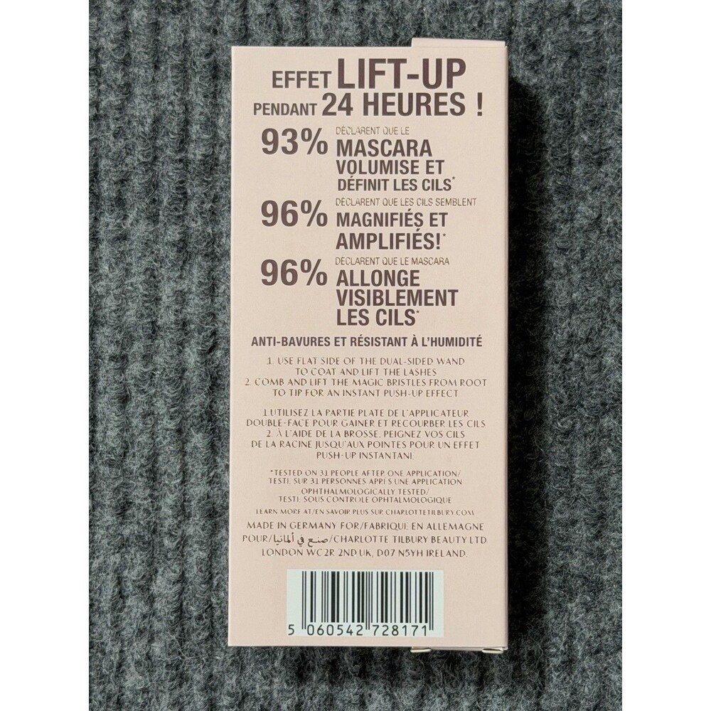 Charlotte Tilbury Pillow Talk Push Up Lashes Volumizing Lengthening Mascara NEW - Picture 5 of 6